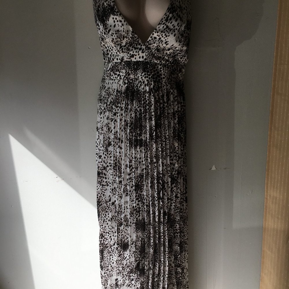 Lulu Lash animal print long formal dress- L